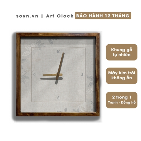 Đồng hồ treo tường gỗ Artclock Soyn C59