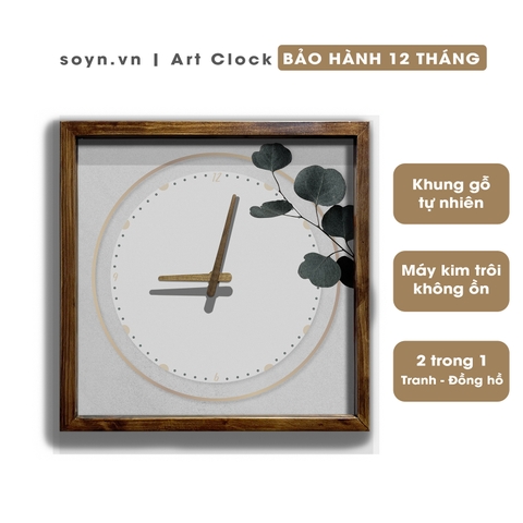 Đồng hồ treo tường gỗ Artclock Soyn C60