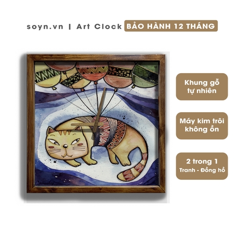 Đồng hồ treo tường gỗ Artclock Soyn C67