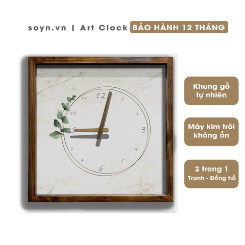 Đồng hồ treo tường gỗ Artclock Soyn C71