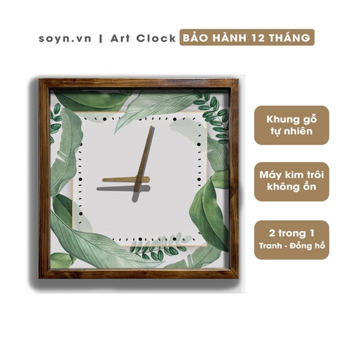 Đồng hồ treo tường gỗ Artclock Soyn C74