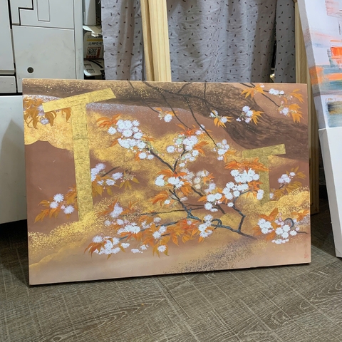 Tranh treo tường canvas KT 40x60cm tràn viền
