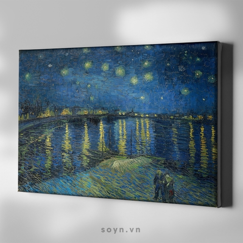 Tranh treo tường Cotton Canvas Cổ điển, Classic painting, căng khung gỗ thông tràn cạnh SNS3523 Van Gogh