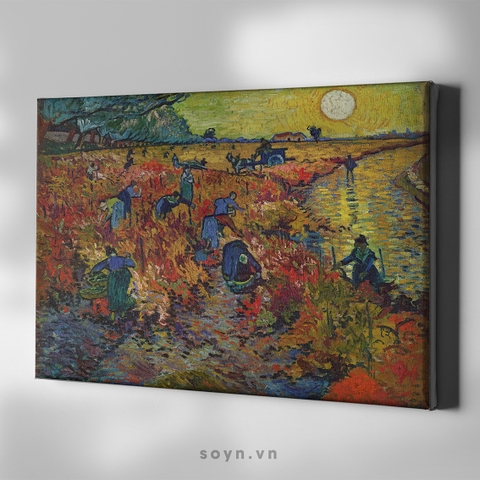 Tranh treo tường Cotton Canvas Cổ điển, Classic painting, căng khung gỗ thông tràn cạnh SNS3525 Van Gogh