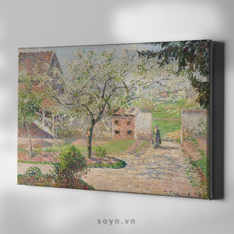 Tranh treo tường Cotton Canvas Cổ điển, Classic painting, căng khung gỗ thông tràn cạnh SNS3529