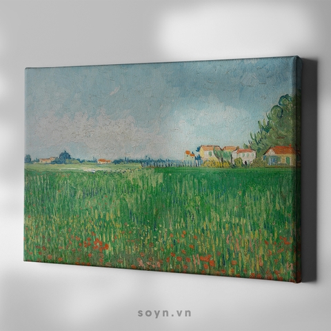 Tranh treo tường Cotton Canvas Cổ điển, Classic painting, căng khung gỗ thông tràn cạnh SNS3514 Van Gogh