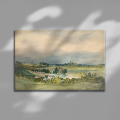 Tranh treo tường Cotton Canvas Cổ điển, Classic painting, căng khung gỗ thông tràn cạnh SNS3538