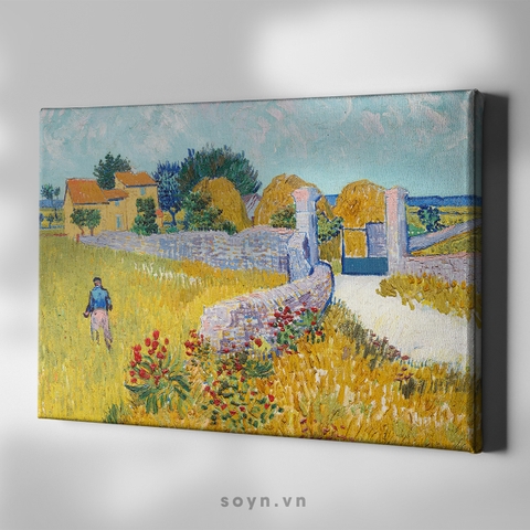 Tranh treo tường Cotton Canvas Cổ điển, Classic painting, căng khung gỗ thông tràn cạnh SNS3520 Van Gogh