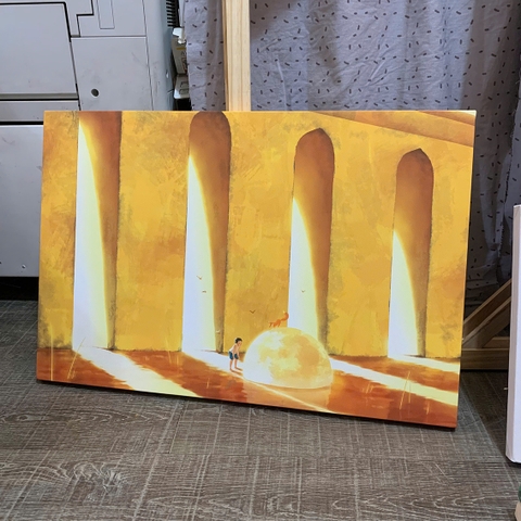 Tranh treo tường canvas KT 40x60cm tràn viền