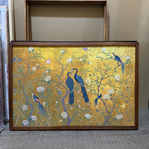 Tranh treo tường canvas KT 50x75cm khung viền gỗ