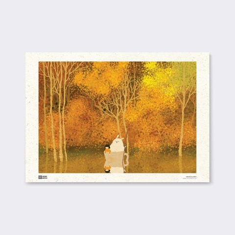 Tranh Poster Autumn | Đốm Illustration