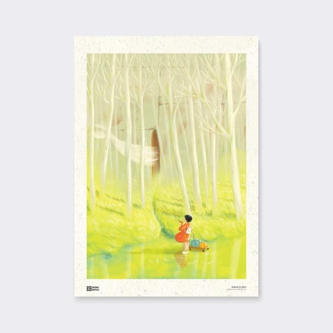 Tranh Poster Back to my Planet | Đốm Illustration