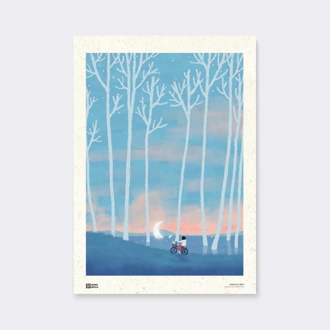 Tranh Poster Early Morning | Đốm Illustration