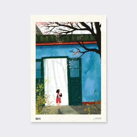 Tranh Poster East Wind | Đốm Illustration