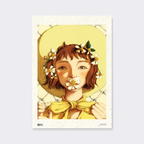 Tranh Poster Summer Daisy | Đốm Illustration