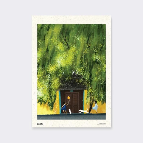 Tranh Poster Summer Green | Đốm Illustration