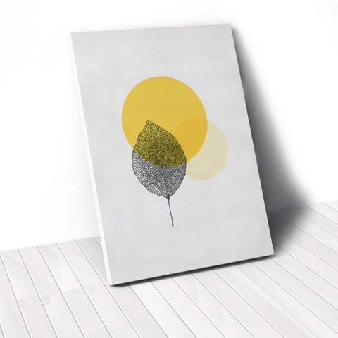 Tranh canvas Leaf geometric