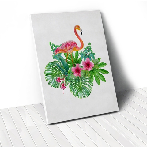 Tranh Flamingo tropical