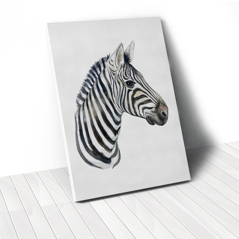 Tranh Watercolor Zebra