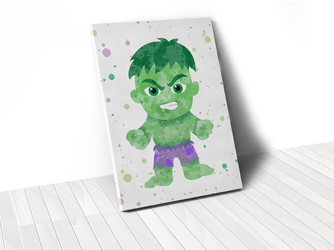 Tranh Hulk watercolor