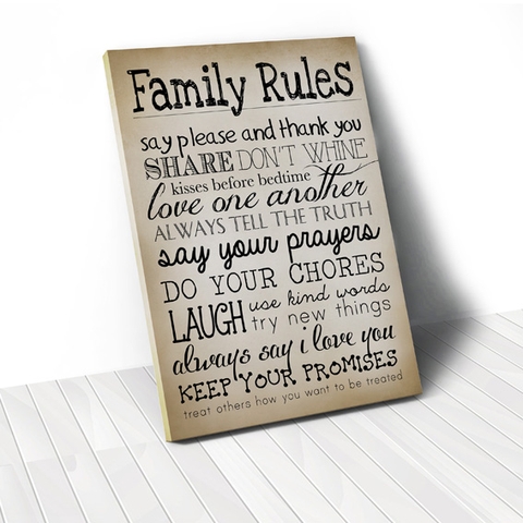 Tranh Family rules, vintage