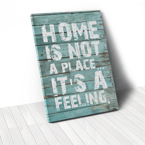 Tranh Home is not a place, wood