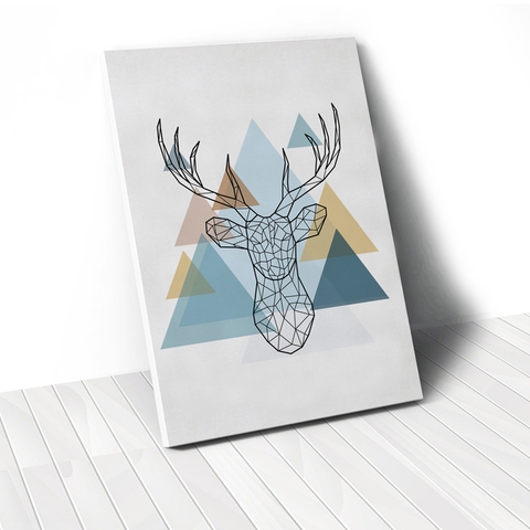 Tranh Deer geometric