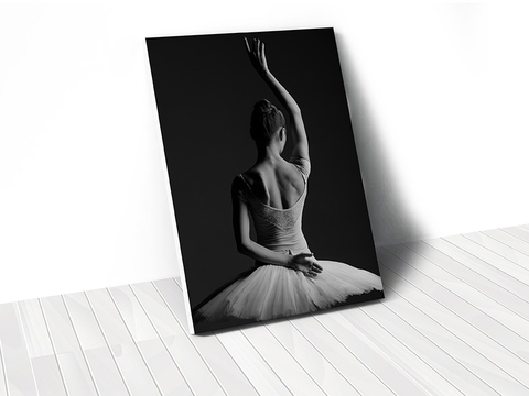 Tranh Ballerina black & white