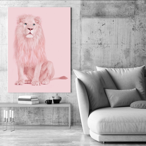 Tranh Pink Lion