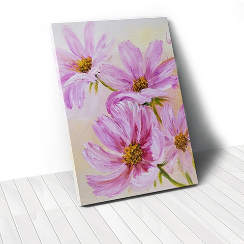 Tranh canvas Daisy Flower, Oil painting