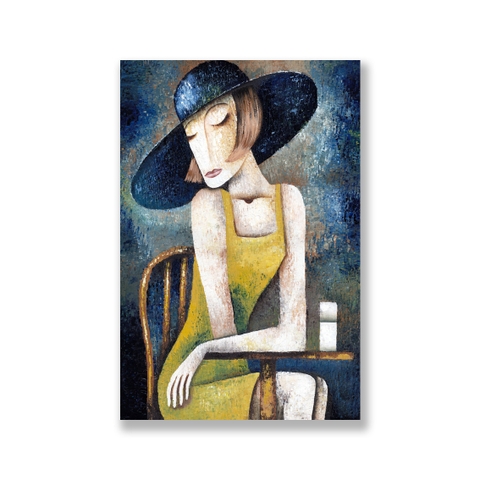 Tranh The girl abstract painting S0088