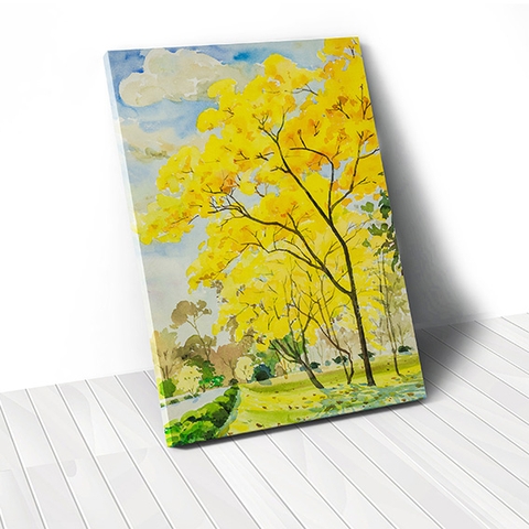 Tranh canvas Autumn Tree, Yellow Leaves
