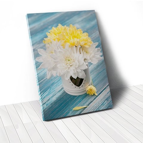 Tranh canvas White & Yellow Flower