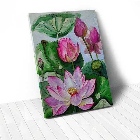 Tranh canvas Lotus Flower