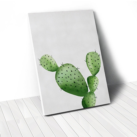 Tranh canvas Watercolor Cactus 1