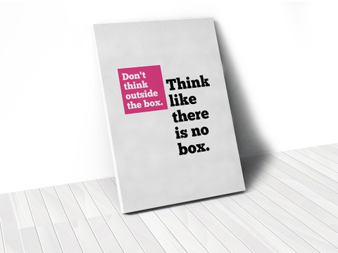 Tranh Think like there is no box