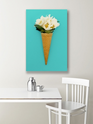 Tranh Flower, ice cream