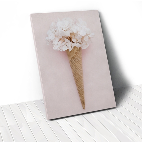 Tranh Ice cream flower pastel