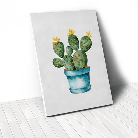 Tranh Cactus watercolor 02