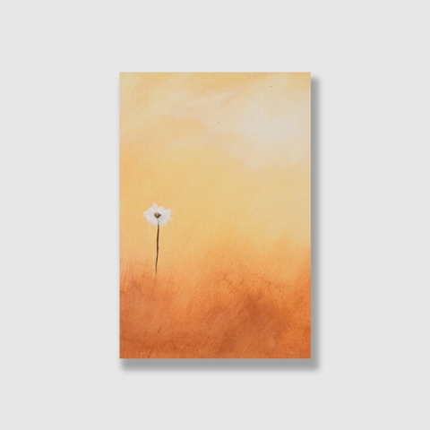 Tranh White flower painting S0209