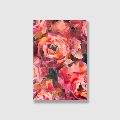 Tranh Rose flower painting S0210