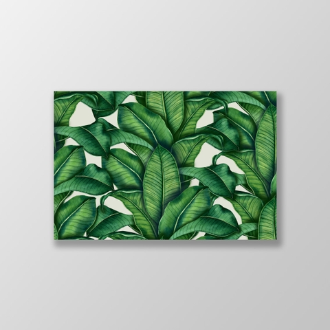 Tranh Tropical Pattern, Green Leaves S0212