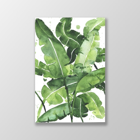 Tranh Banana leaves, watercolor S0213