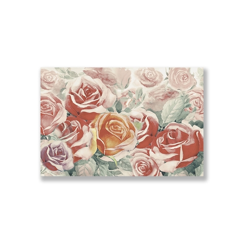 Tranh Rose flower watercolor S0231
