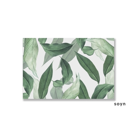 Tranh Botanical, Tropical, Green leaves, Pattern S0235