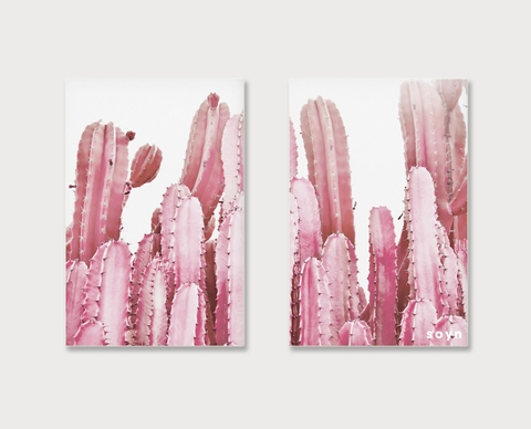 Bộ tranh Pink Cactus SE196