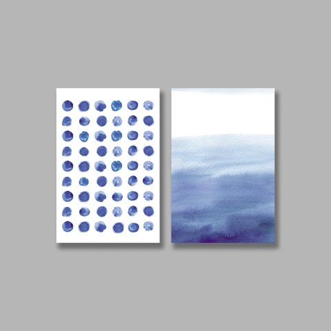 Bộ tranh Blue Abstract, Landscape SE228