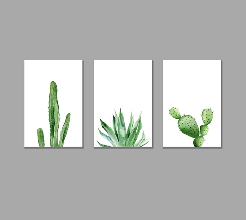 Bộ tranh Cactus, green