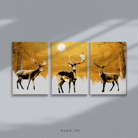 Bộ tranh Deer, Gold, SE489