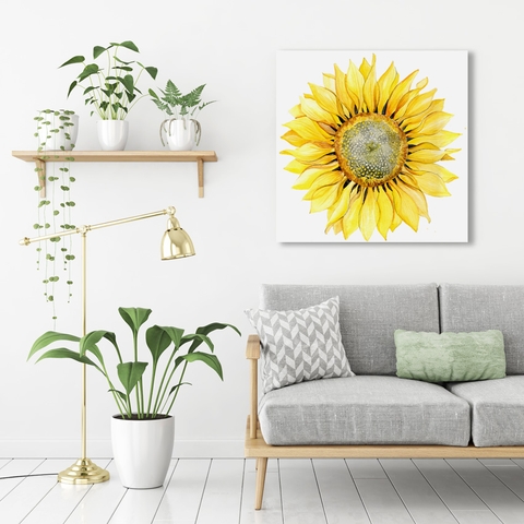 Tranh Sunflower watercolor